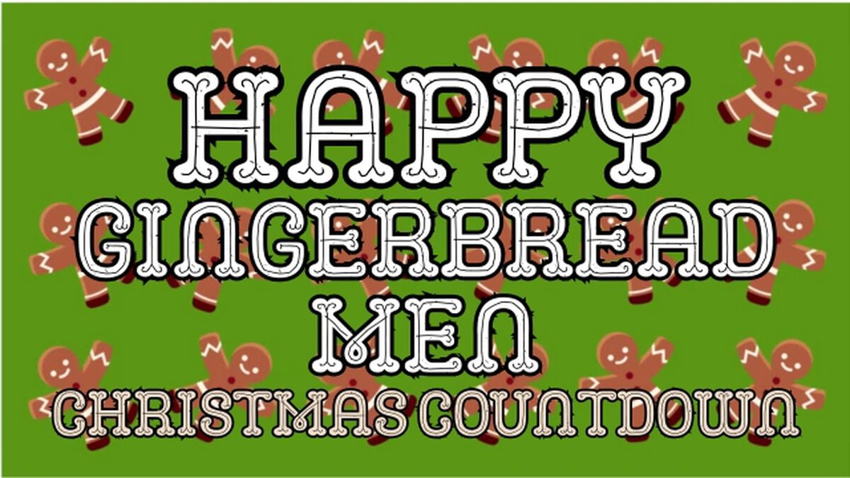Happy Gingerbread Men Christmas Countdown image number null